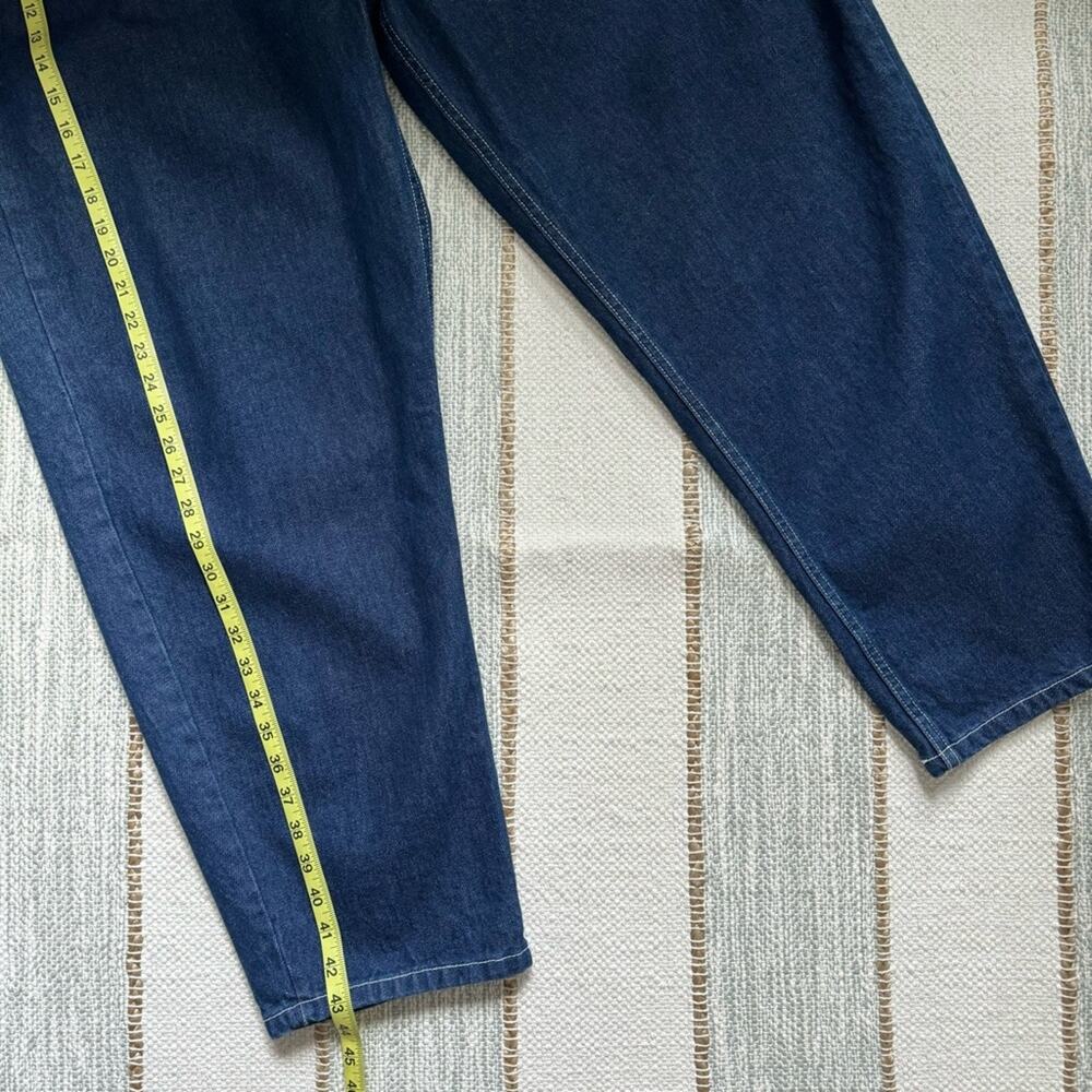 Gravel & Gold Colusa Shasta Dark Wash Relaxed Fit High Rise Tapered Leg Jeans 42 - Picture 7 of 16